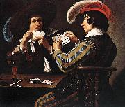Theodoor Rombouts Card Players oil painting artist